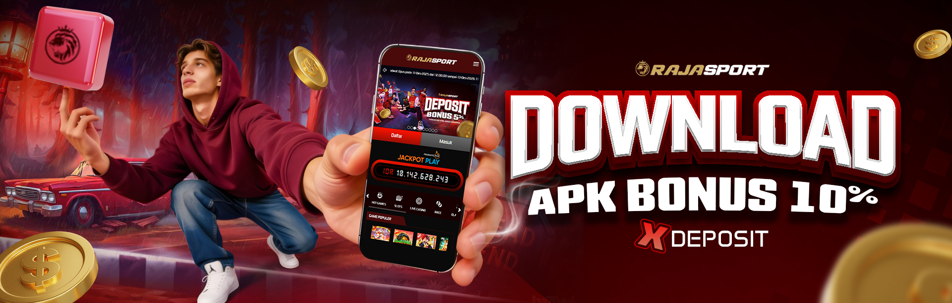 BONUS DOWNLOAD APK 10%